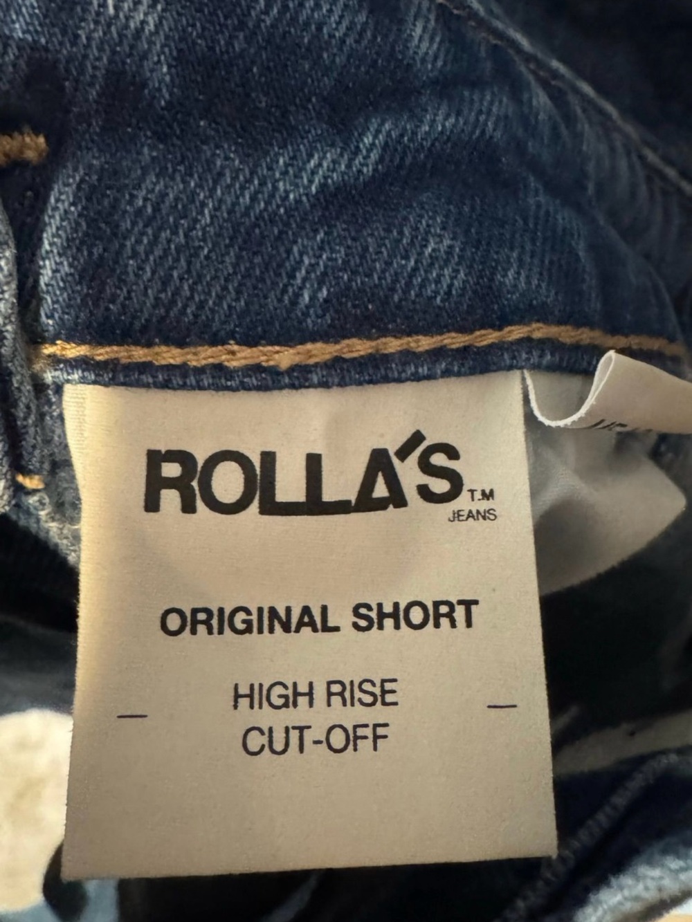 New! ROLLA'S Blue Mirange Cut Oft Denim Short Overalls Romper Shortalls💙 size 26 - Picture 8 of 8